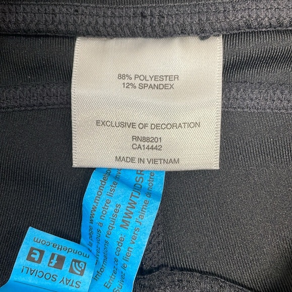 NWOT Mondetta Padded Cycling Biking Shorts Pocket L - Picture 8 of 14